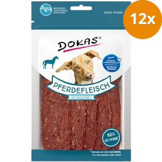 DOKAS Dog Pferdefleisch getrocknet 60 g  | Hundesnack