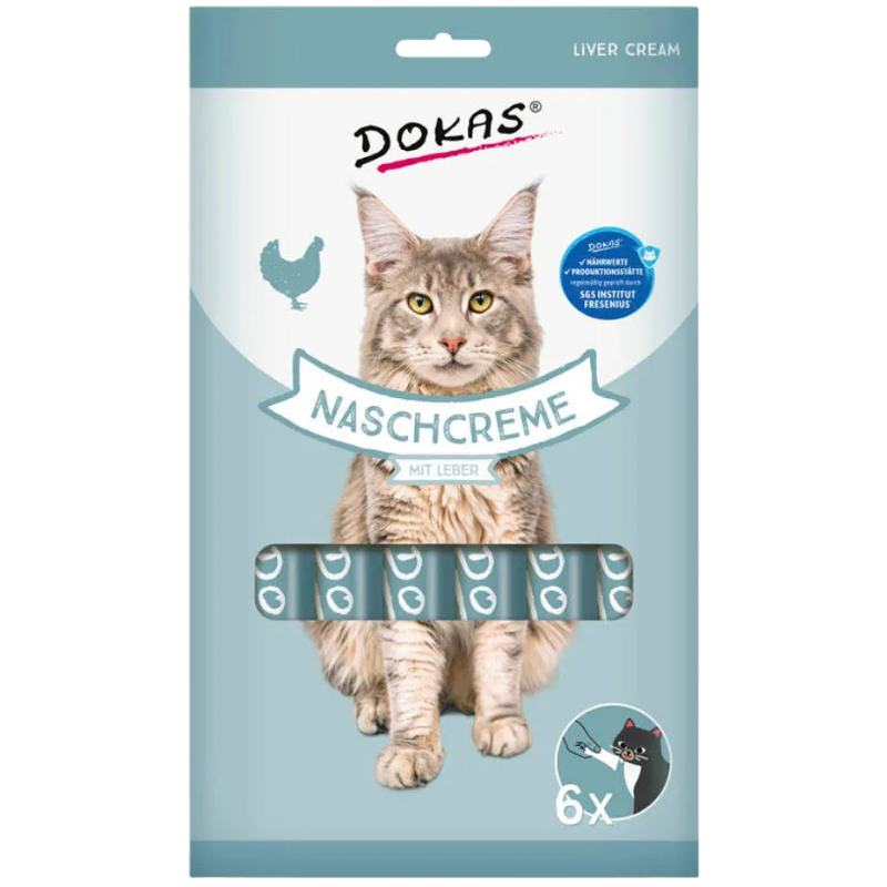 DOKAS Nasch-Creme mit Leber | Katzensnack