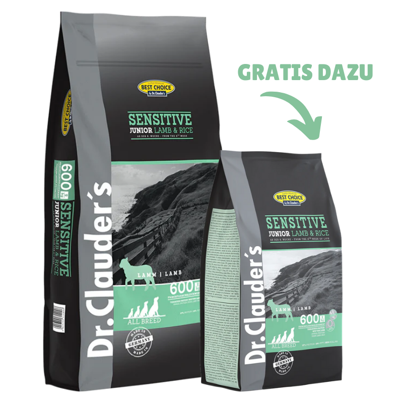 Dr.Clauder's Best Choice Junior Lamm & Reis 12,5 kg + GRATIS 4 kg
