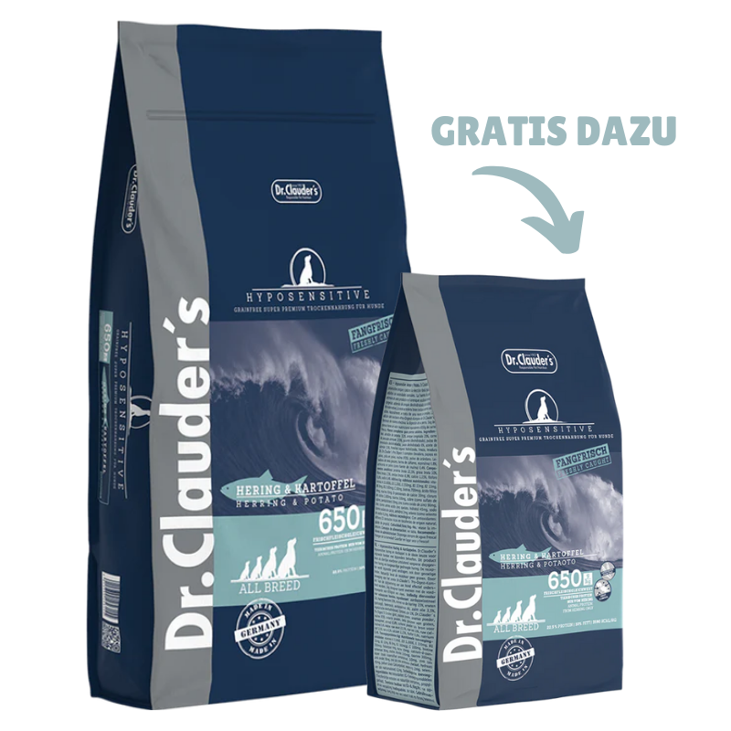 Dr.Clauder's Hyposensitive Grainfree Hering 11,5 kg + GRATIS 3,5 kg