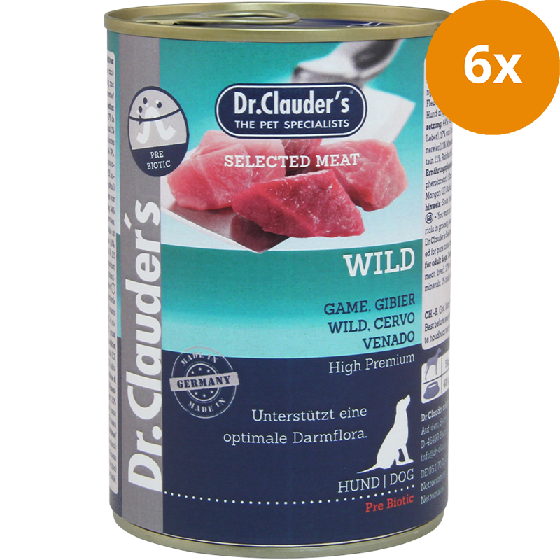Dr.Clauder's Selected Meat Hirsch & Kartoffel 6 x 400 g