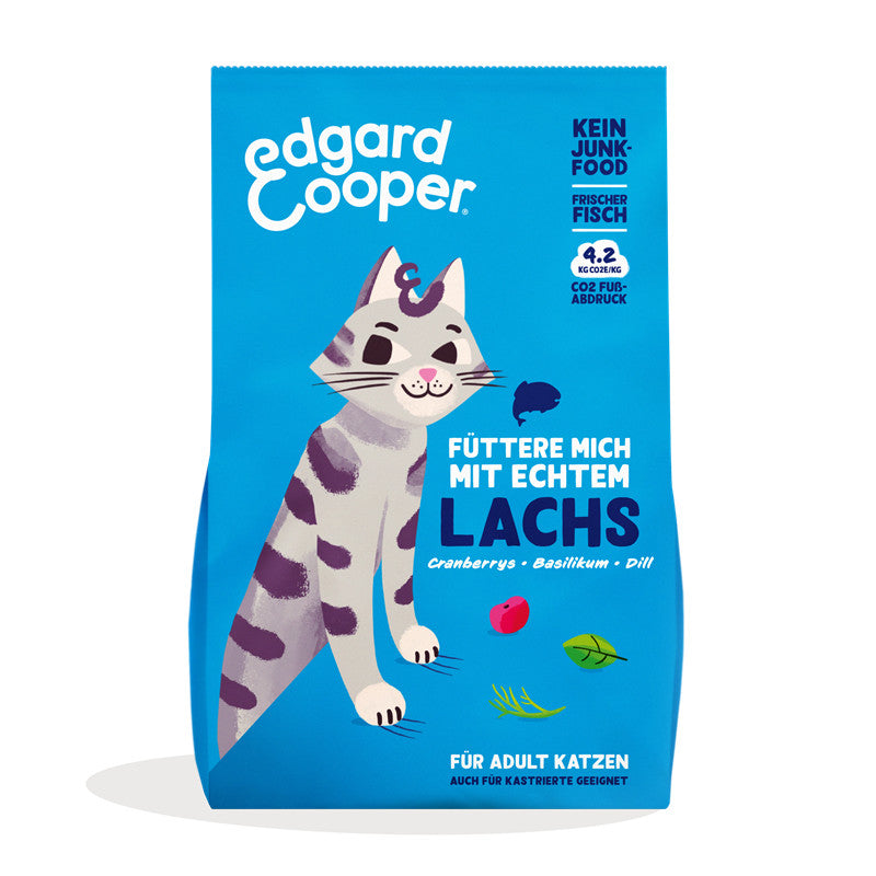 Edgard & Cooper Trockenfutter Adult frischer Atlantik-Lachs mit Cranberrys, Basilikum und Dill 325g
