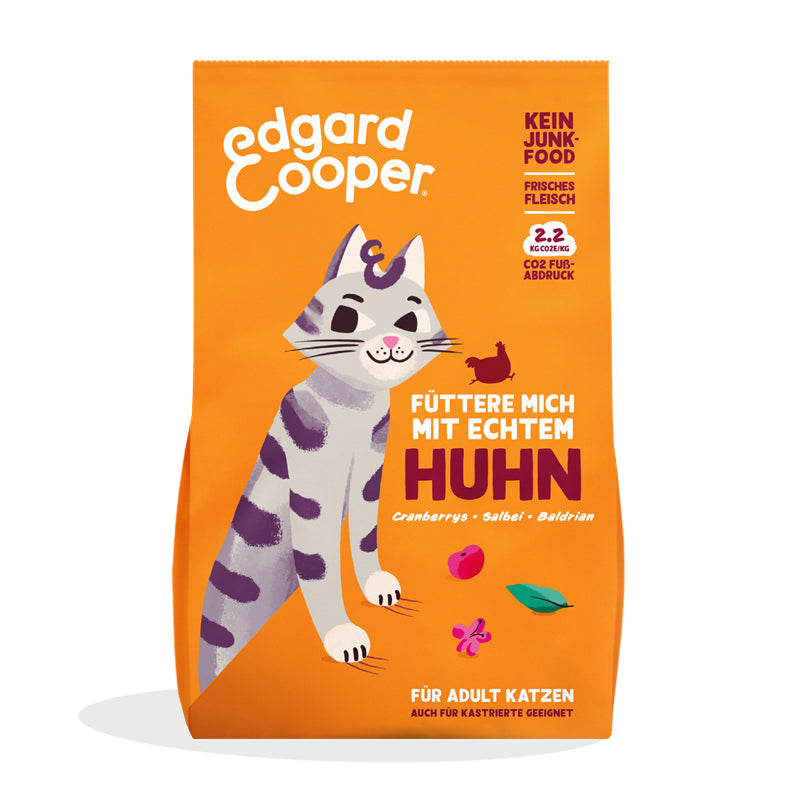 Edgard & Cooper Trockenfutter Adult Frisches Freilandhuhn mit Cranberrys, Salbei und Baldrian 2kg