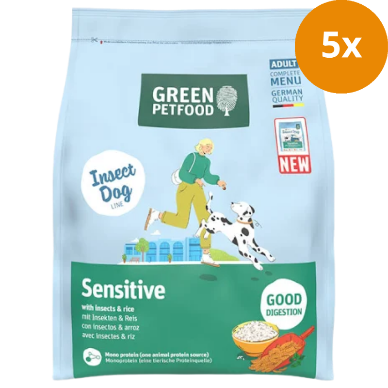 Green Petfood Dog Sensitive with Insects