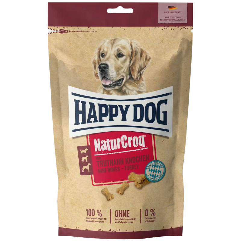 Happy Dog NaturCroq Snack Mini Truthahn Knochen 700 g