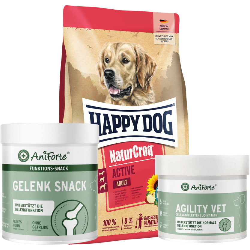 Kombipaket Happy Dog NaturCroq Active "Aktivität"