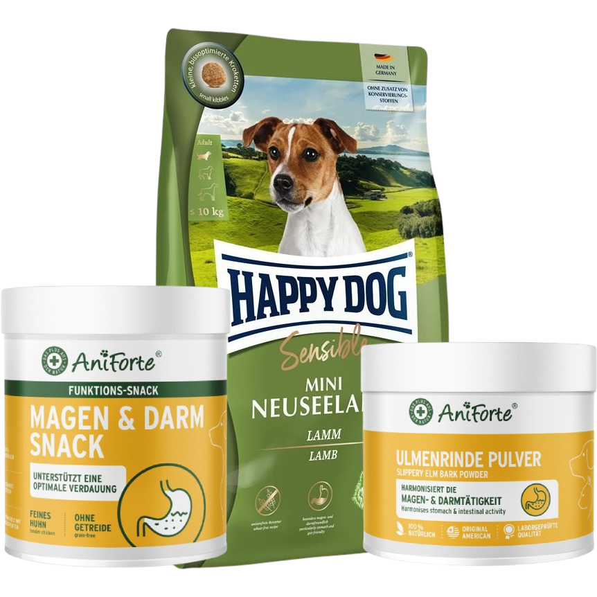 Kombipaket Happy Dog Sensible Mini Neuseeland "Verdauung"