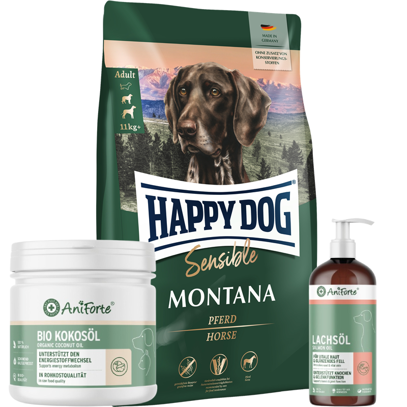 Kombipaket Happy Dog Sensible Montana "Fell"