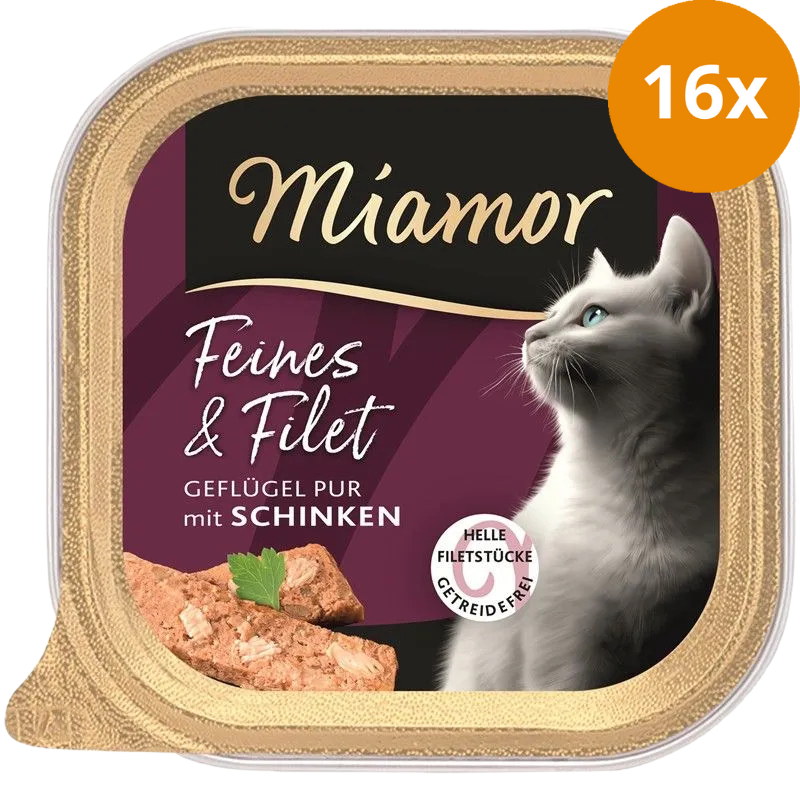 Miamor Schale Feines & Filet Geflügel Pur & Schinken