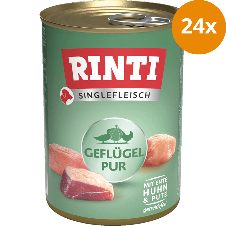 Rinti Singlefleisch Exclusive Geflügel Pur 400 g