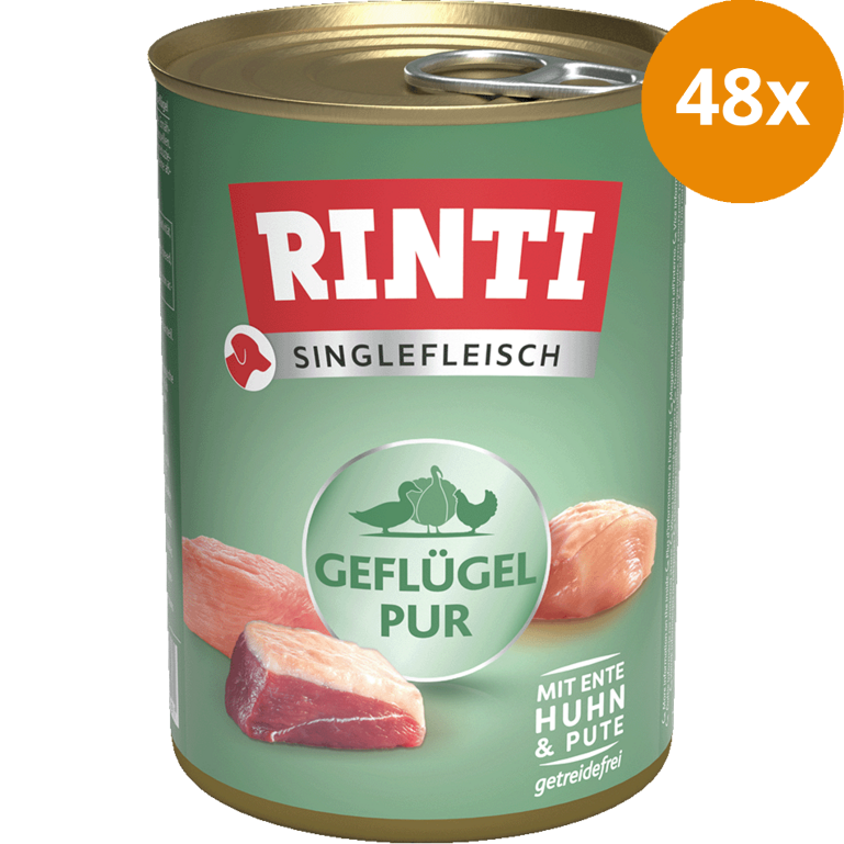 Rinti Singlefleisch Exclusive Geflügel Pur 400 g