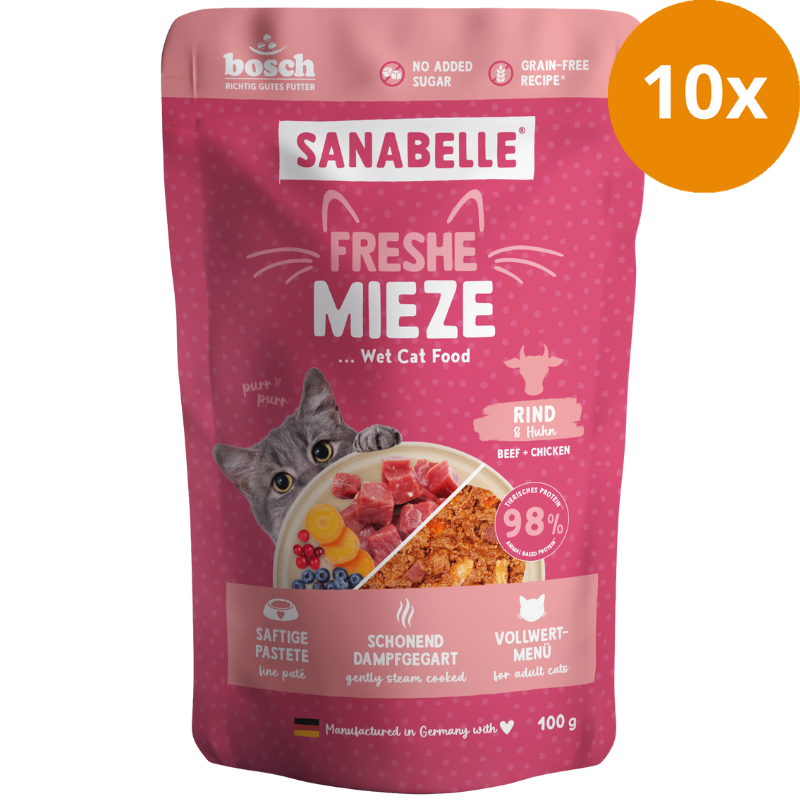 Sanabelle Freshe Mieze Rind & Huhn 100 g