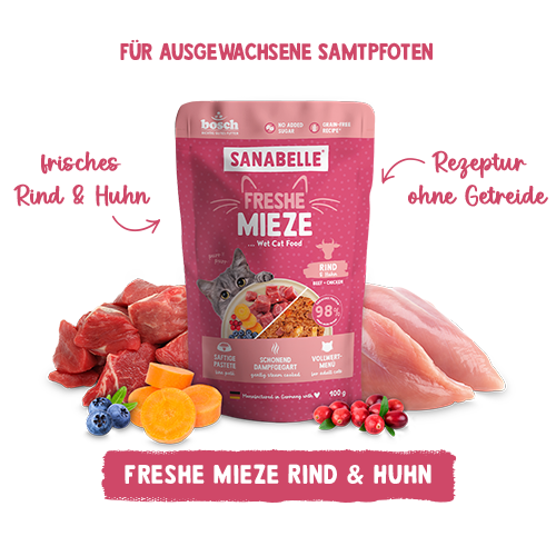 Sanabelle Freshe Mieze Rind & Huhn 100 g