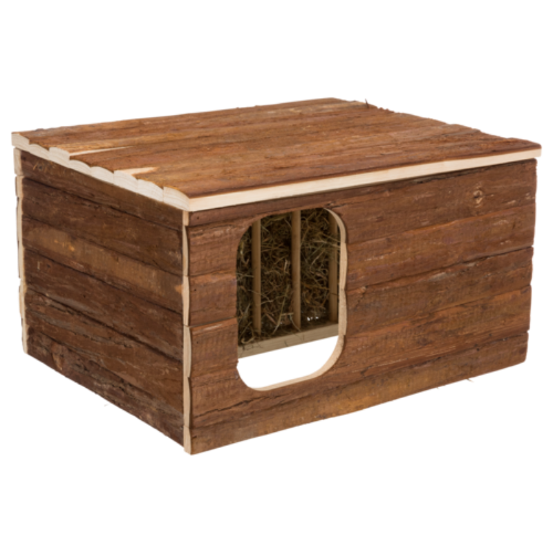 TRIXIE Haus Hilke mit integrierter Heuraufe für Meerschweinchen