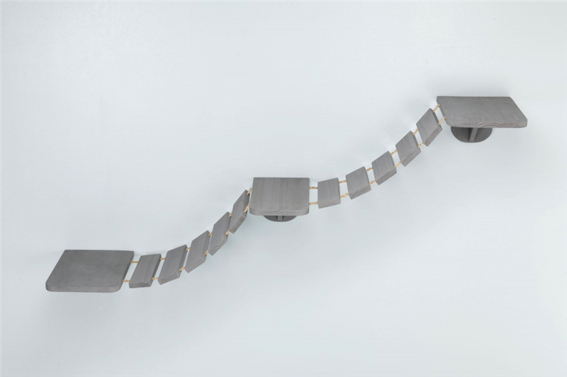 TRIXIE Kletterleiter zur Wandmontage Grau