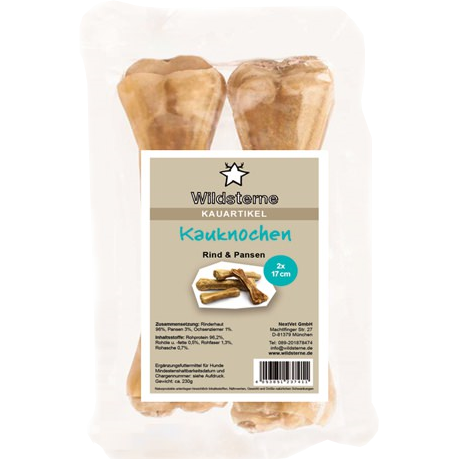 Wildsterne Kauknochen Rind & Pansen 17 cm (150 g)