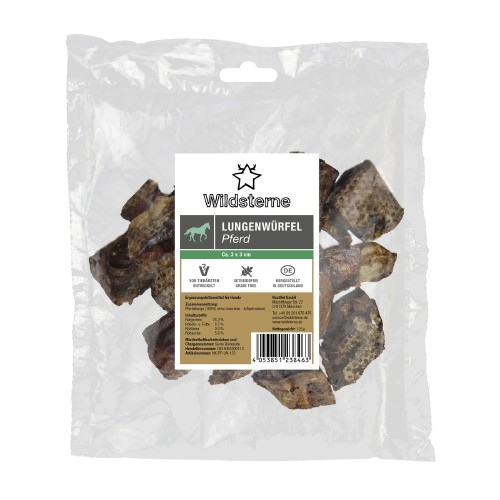 Wildsterne Lungenwürfel Pferd 125 g